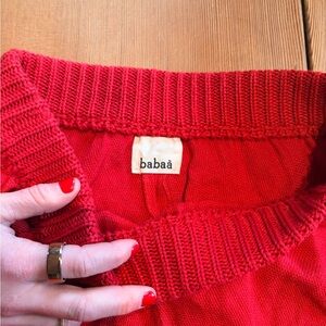 babaà no. 35 red trousers